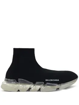 Balenciaga: Чёрные кроссовки  Speed.2