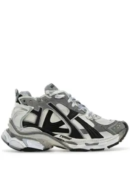 Balenciaga: Белые кроссовки  Runner