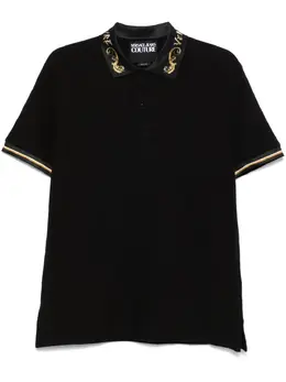 Versace Jeans Couture: Чёрное поло 
