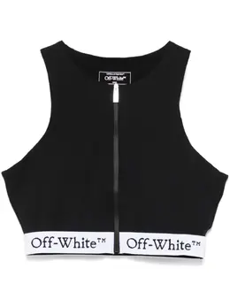 Off-White: Чёрный топ 