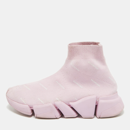 Balenciaga: Розовые кроссовки  Speed.2