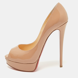 Christian Louboutin: Бежевые туфли 