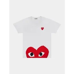 Comme des Garcons PLAY: Белая футболка 