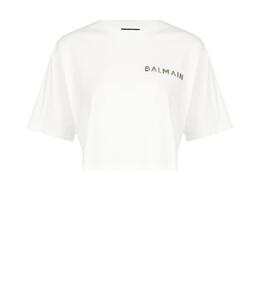 BALMAIN: Короткая футболка 