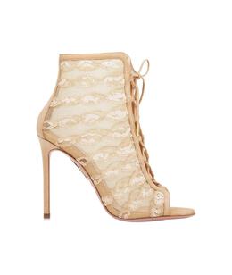 AQUAZZURA: Розовые босоножки 