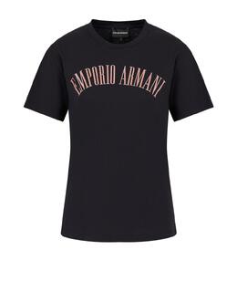 EMPORIO ARMANI: Синяя футболка 