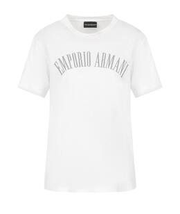 EMPORIO ARMANI: Белая футболка 