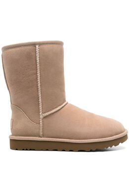 Ugg Australia: Бежевые ботинки  Classic Short II