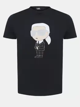 Karl Lagerfeld: Чёрная футболка 