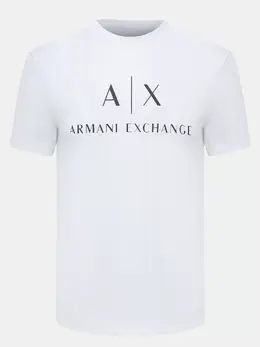 Armani Exchange: Белая футболка 