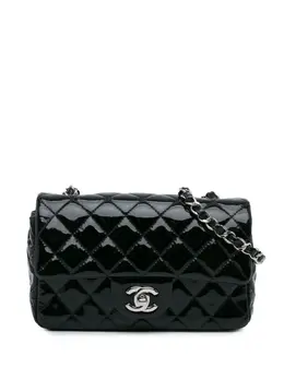 CHANEL Pre-Owned: Чёрная сумка через плечо 