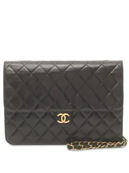 CHANEL Pre-Owned: Чёрная сумка через плечо 