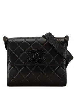 CHANEL Pre-Owned: Чёрная сумка через плечо 