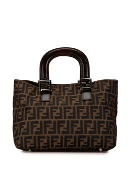 Fendi Pre-Owned: Коричневая сумка-шоппер 