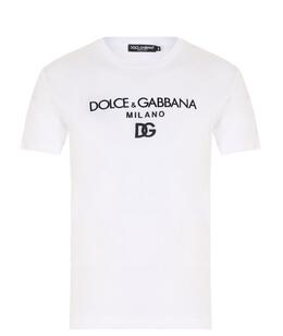 DOLCE&GABBANA: Белая футболка 