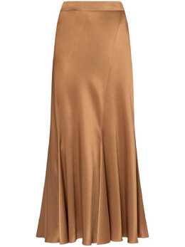 Alberta Ferretti: Атласная юбка 