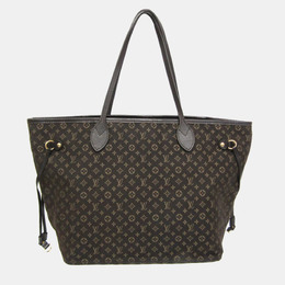 Louis Vuitton: Коричневая сумка-шоппер  Neverfull