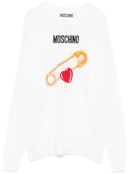 Moschino: Трикотажный свитер 