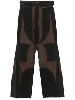 Mugler: Чёрные брюки 
