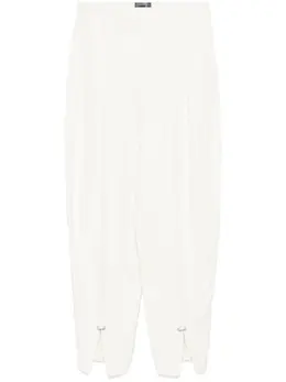 Mugler: Белые брюки 