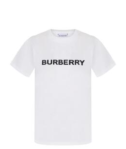 BURBERRY: Белая футболка 