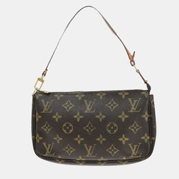 Louis Vuitton: Коричневый клатч  Pochette Accessoires