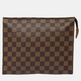 Louis Vuitton: Коричневый клатч  Pochette