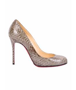 CHRISTIAN LOUBOUTIN: Серые туфли 