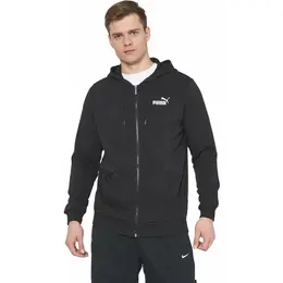 PUMA: Чёрная толстовка  Essentials