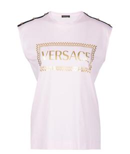 VERSACE: Футболка без рукава 