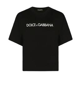 DOLCE&GABBANA: Чёрная футболка 