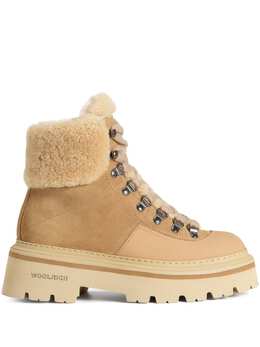 Woolrich: Бежевые ботинки 