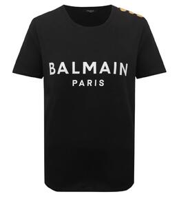 BALMAIN: Хлопковая футболка 