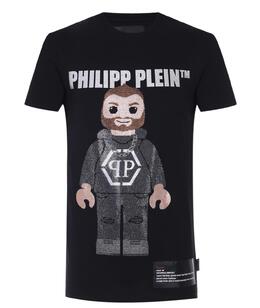 PHILIPP PLEIN: Чёрная футболка 