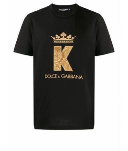 DOLCE&GABBANA: Футболка с вышивкой 