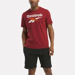 Reebok: Бордовая футболка 