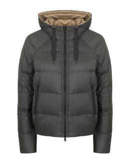 BRUNELLO CUCINELLI: Чёрный пуховик 