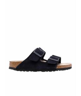 BIRKENSTOCK: Тёмные сандалии 