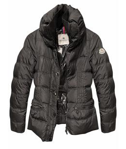 MONCLER: Чёрный пуховик 