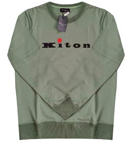 KITON: Зелёная толстовка 