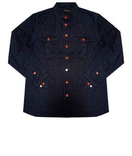 KITON: Тёмная рубашка 