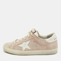 Golden Goose: Розовые кроссовки  Superstar