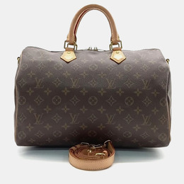 Louis Vuitton: Коричневая сумка  Speedy