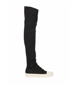 RICK OWENS DRKSHDW: Чёрные сапоги 