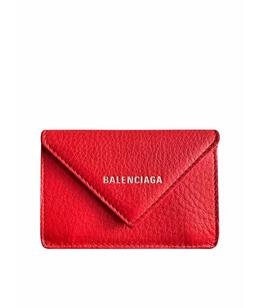 BALENCIAGA: Кошелёк с надписями 