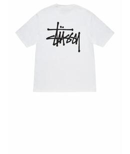 STUSSY: Белая футболка 