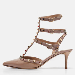 Valentino: Бежевые туфли  Rockstud