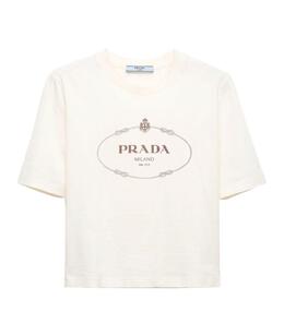 PRADA: Футболка с принтом 