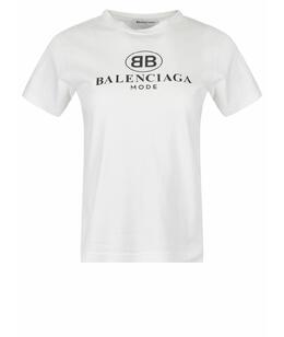 BALENCIAGA: Белая футболка 