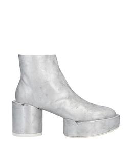 MM6 MAISON MARGIELA: Серебристые ботинки 